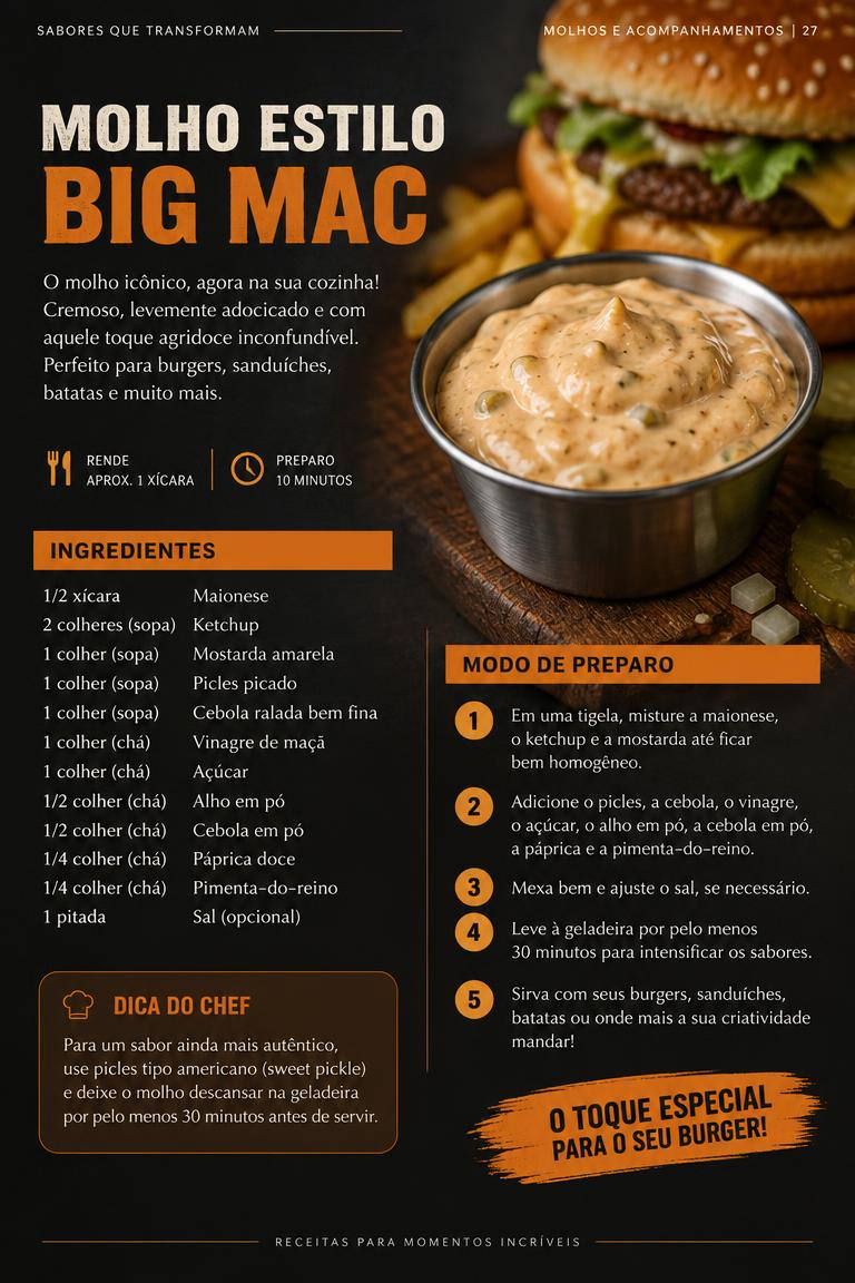 Molho estilo Big Mac